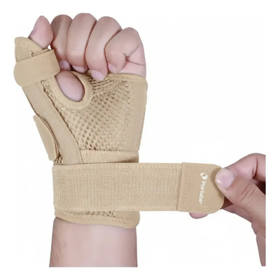 Soporte De Pulgar: Férula Flexible Para Artritis Y Lesiones Color Beige Talla M Ambidiestro | Meses sin interés