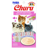 Snack Para Gato Cremoso Inaba Churu Atún Y Salmón 14 Gr