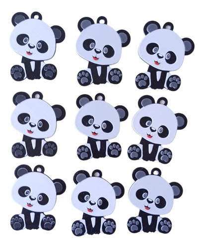10 Souvenirs Oso Panda Llavero, Iman, Colgante Impresion 3d