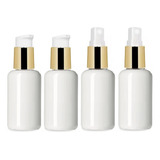 Set De Viaje 4 Botellas Dispensadoras Dorado 60ml Plástico