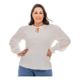 Blusa Bata Camisa Vermelha Preta Plus Size Social Longa 228p