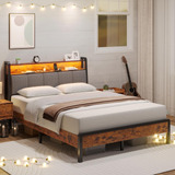 Novilla Base De Cama Queen Con Plataforma Queen Con Cabecera