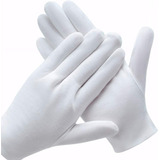 Guantes De Algodón Blanco Manos Secas 12 Pares