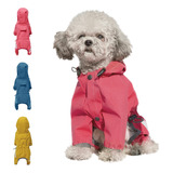 Chubasquero Para Perros Cosibell Impermeable Con Capucha Par