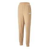 Pants Puma Casual Essentials+ Embroidery Mujer Beige
