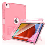 Funda Para iPad Air Gene 4 Y 5 Rosa Claro Transparente