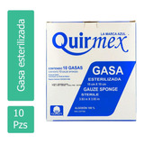 Gasa Esterilizada (quirmex) 10x10cm. Caja C/10 Sobs