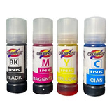 Pack Tinta Sublimacion T544 De 70 Ml 4 Colores Para Epson
