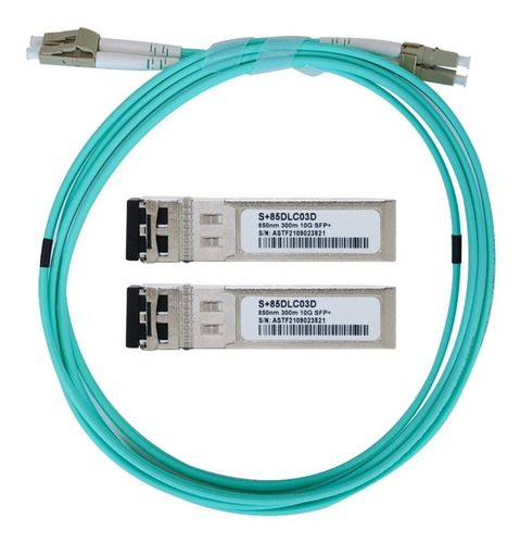 Kit Cabo 10g Sfp+ Para Sfp+ 2metros 10gb P Mikrotik Huawei