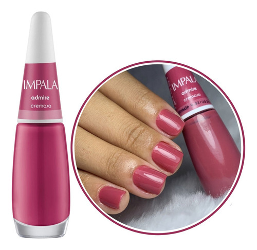 Esmalte Impala Admire Coleção Cores Da Sua Moda 3 Cor Rosa Antigo Claro