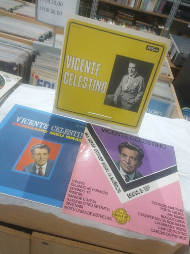 Lote Lp´s - Vicente Celestino - Com 3 Discos Usados