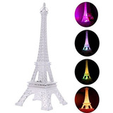 Ledmomo Acrílico Torre Eiffel Led Parpadeante Colorido Luz N