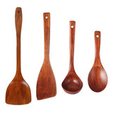 Pala De Madera Set De Utensilios Cocina Espatula De Cocina