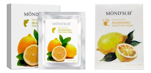 Pack Mascarillas Hidratante Limon Manos Y Pies Mondsub