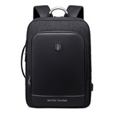 Mochila Pasta Executiva Multifuncional Reforçada Notebook Cor Preto Desenho Do Tecido Liso