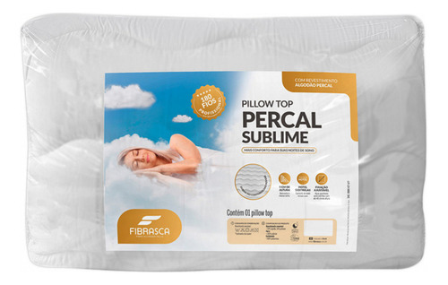 Pillow Top Percal Sublime Solteiro - 90x190cm