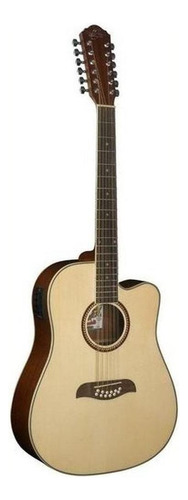 Guitarra Electroacústica Oscar Schmidt Od312ce Para Diestros Natural Brillante