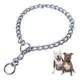 Collar Correa Cadena Ahogo Entrenamiento Ajustable Perro L