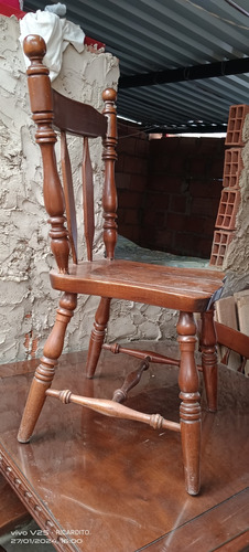 Comedor Madera Cedro Cuatro Puestos De Segunda Buen Estado