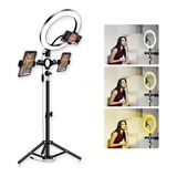 Ring Light Iluminador 26cm P Live Selfie Maquiagem Completo