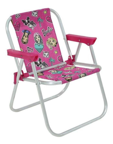 Cadeira Infantil Em Alumínio Barbie 025210 Bel