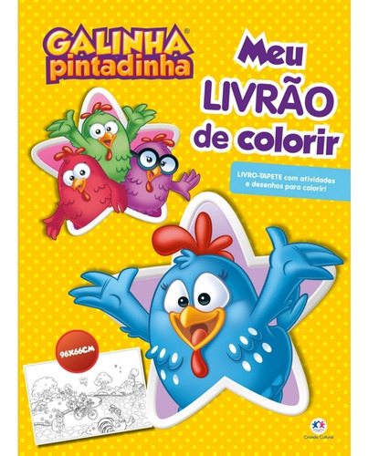 Livro Infantil Meu Livrão Tapete De Colorir E Pintar 96x66 