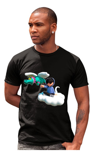 Playera De Junior H Unisex Negra Concierto Manga Corta 