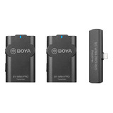 Boya By-wm4 Pro Dual Wireless Lavalier Microphone Para Iphon