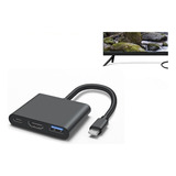 Adaptador Vídeo Usbc Hdmi Para Mackbook Na Televisão/monitor