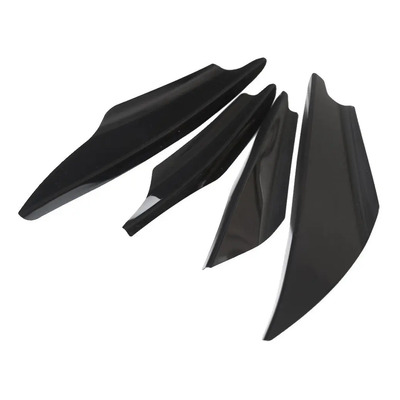 4 Piezas De Fibra De Carbono Parachoques Delantero Laterales | Envío gratis