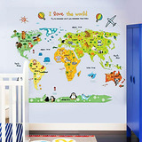 Mapa Animalitos Pared Sumiyoshi, Cuarto Infantil,_