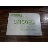 Yamaha Sh50ed Manual Del Propietario