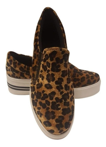 Tenis Plataforma Animal Print