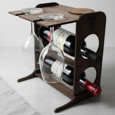 Mini Cava Con Porta Vinos Y Con Porta Copas 2 Personas Cavas