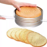 Cortador De Tartas Con Borde Nivelador Expandible De Acero Inoxidable