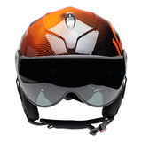 Capacete Ícaro Nerv 2.0 Laranja Com Viseira