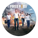 Painel Redondo Sublimado Free Fire 1,50x1,50