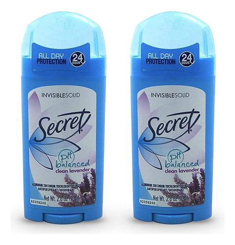 Pack 2 Desodorante  Secret Fresco Secret Invisible Sol
