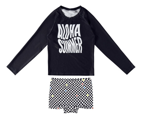 Conjunto Infantil Menino Summer Camiseta Uv50+ Malwee Kids