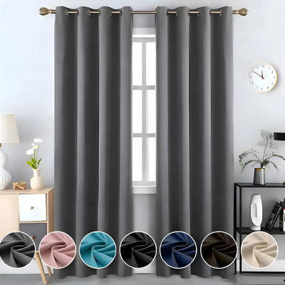 Cortinas Blackout Para Ventana Salas Nanwei,recamara,1 Paneles 140x215cm,aislamiento Térmico Y Reducción De Ruido Tela Impermeab | MercadoLibre