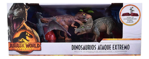 Dinosaurios Ataque Extremo X 3 Jurassic World 8803