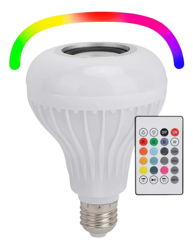 Lampara Led Parlante 18w Luces Rgb Control Remoto Multicolor