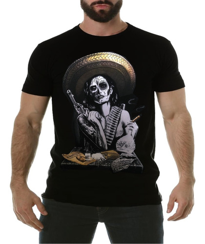 Camisa Camiseta Caveira Mexicana Catrina