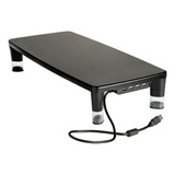 3m Soporte De Monitor Ajustable Con Concentrador Usb De 4 P.