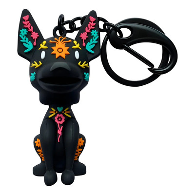 Llavero Xolo 3D Chilaquil By México Diseño Mexicano Perro Negro | MercadoLibre