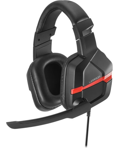 Headset Gamer P2 Warrior Askari, Preto/vermelho, Ph293