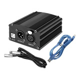 Phantom Power Para Microfono + Power Usb Cable + Xlr Cable