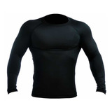 Rashguard Mmachines Color Liso Manga Larga Mma Bjj Talla Xl