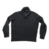 Sueter Ralph Lauren Gris Cuello Cruzado