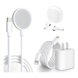 Set Accesorios Cargador Celulare Para iPhone Con Auriculares